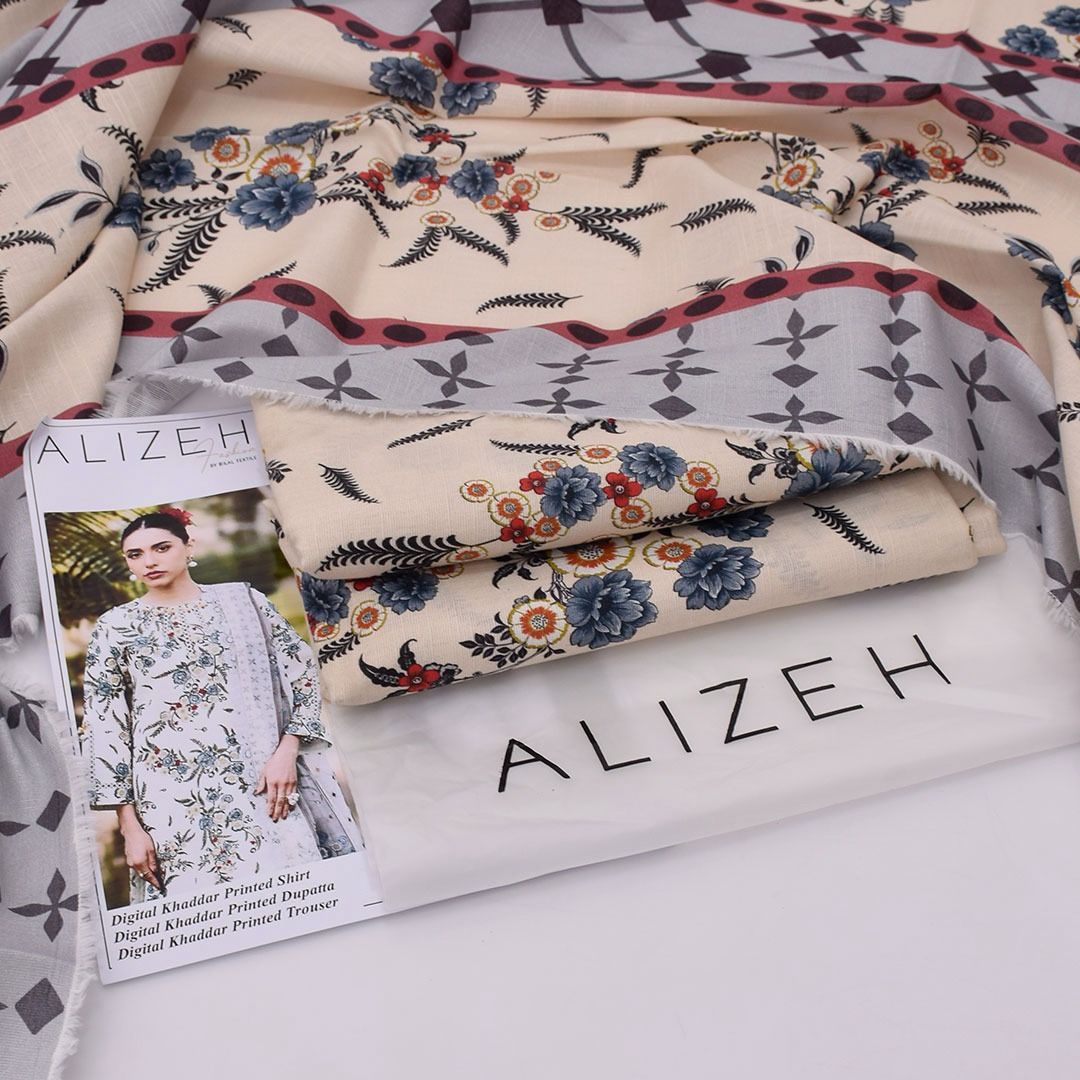 Alizeh Khadder 3-Piece Unsticted